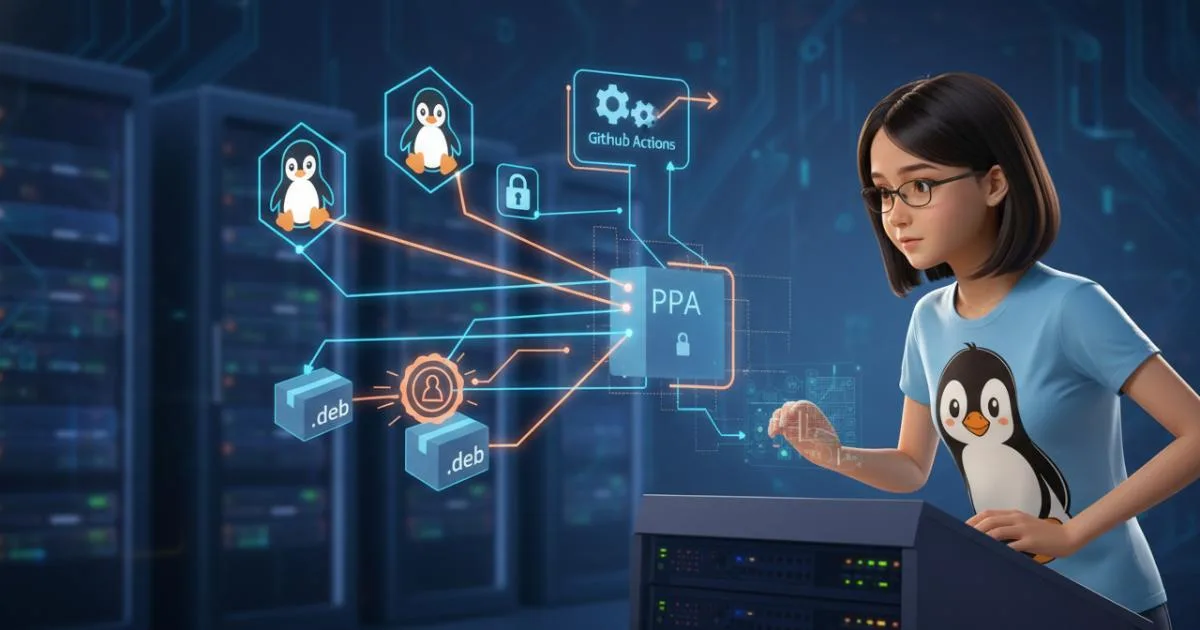 Приватний PPA з авто-збіркою та підписом .deb через GitHub Actions (Ubuntu)